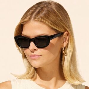 Garrett Leight Sierra Sun Black Sunglasses GLCO Cat Eye Acetate New